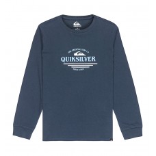 QUIKSILVER EQBZT04919-KTP0 ΠΑΙΔΙΚΗ ΜΠΛΟΥΖΑ ΒΑΜΒΑΚΕΡΗ ΜΑΚΡΥΜΑΝΙΚΗ ΑΓΟΡΙ ΜΠΛΕ